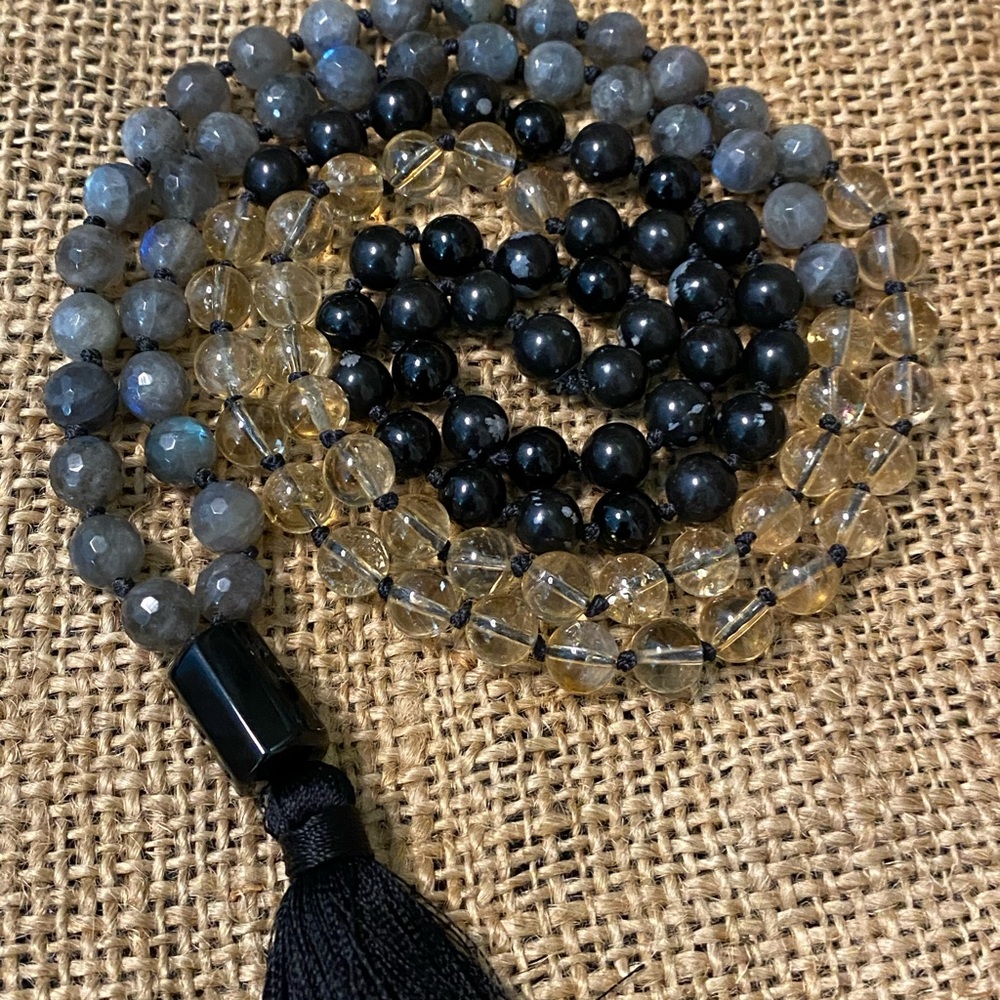 Snowflake Obsidian, Citrine & Labradorite - image 2